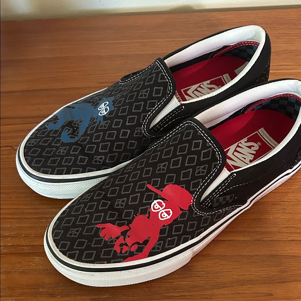 Vans x krooked slip on